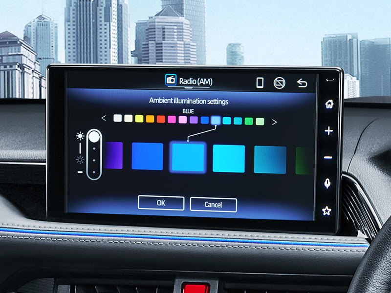 Multicolor Ambient Illumination Light with Voice Command Control (All HV Type) (2)